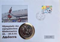 (1991) Монета Гибралтар 1991 год 1 крона "XXV Летняя Олимпиада Барселона 1992 Бег"  Медь-Никель  Бук